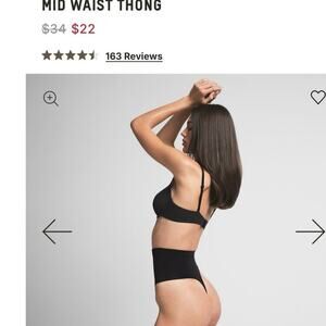 Skims Seamless Sculpt Mid Waist Thong NWOT Size L